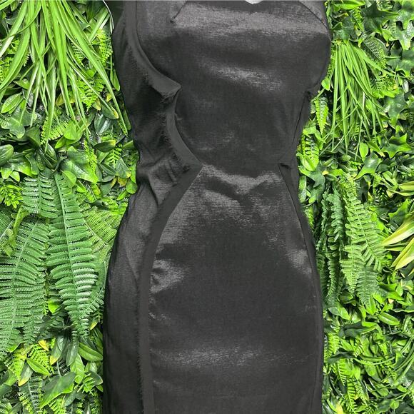 ZAC POSEN Z SPOKE Dress Women 0 Black Strapless Mini Cocktail Party Bodycon 2056 - Picture 8 of 9